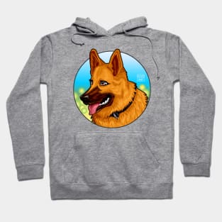 German Shepherd Dog Illustration Hoodie